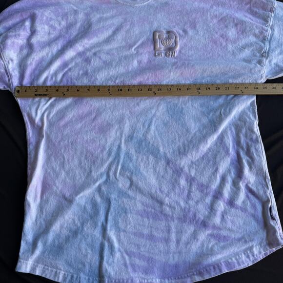 Walt Disney World Spirit Jersey Shirt Womens XL Pastel Tie Dye Long Sleeve Crew - Picture 7 of 8
